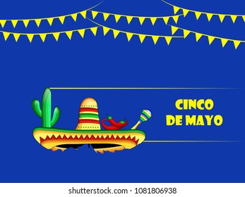 Illustration of background for Cinco De Mayo