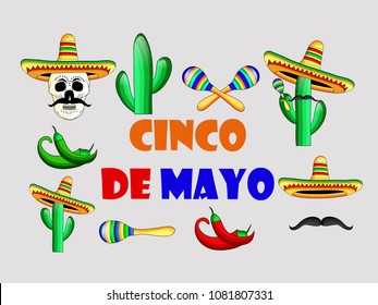 Illustration of background for Cinco De Mayo