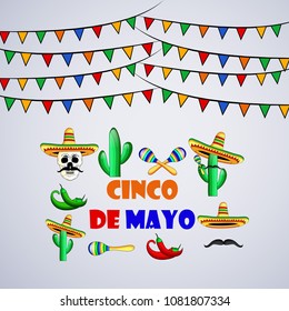 Illustration of background for Cinco De Mayo