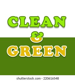 Illustration of Background for Clean and green world and environment
