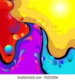  illustration background with color divorce and drop