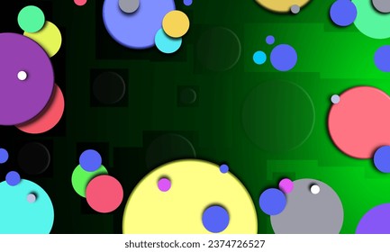 Illustrationshintergrund mit bunten Kreisen