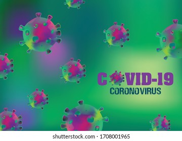 Illustration background of Corona Virus Covid-19