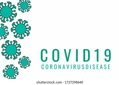 illustration background of coronavirus disease covid-19