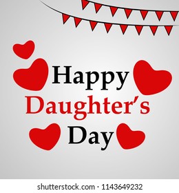 Illustration of background for Daughter's Day