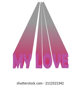 illustration background design with combination of text