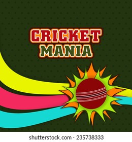 Illustration of background design for Cricket Match