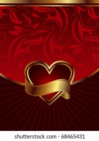 Illustration background for design of packing Saint Valentine's Day - vector