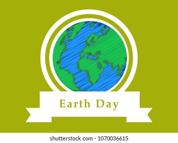 Illustration of background for Earth Day