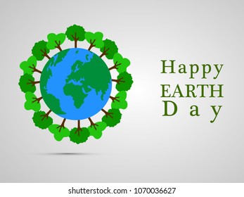 Illustration of background for Earth Day