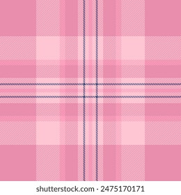 Ilustración de fondo de tela sin costuras, selección escocesa escocesa a cuadros. Marca de Vector patrón textil textura en rosa y colores claros.