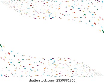 Illustration of a background with falling confetti