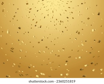 Illustration of a background with falling confetti