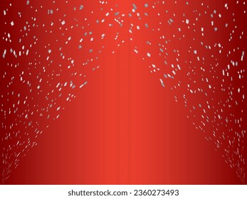 Illustration of a background with falling confetti