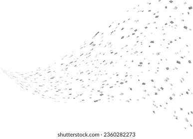 Illustration eines Hintergrunds mit herfallender Konfetti