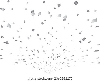 Illustration of a background with falling confetti