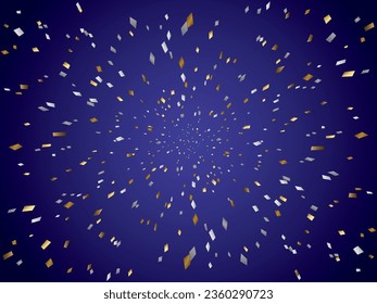 Ilustración de un fondo con una composición en caída