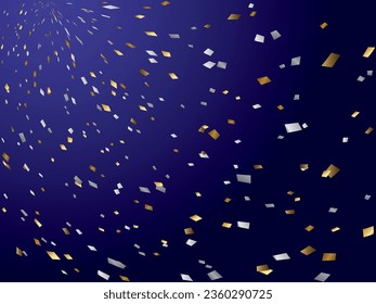 Illustration eines Hintergrunds mit herfallender Konfetti