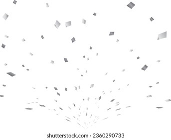 Illustration of a background with falling confetti