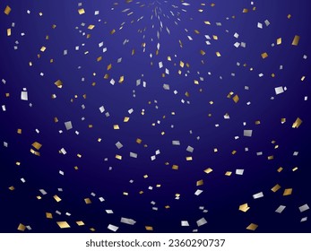 Illustration of a background with falling confetti
