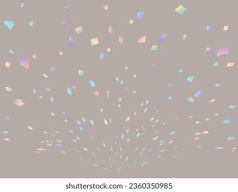 Illustration of a background with falling confetti