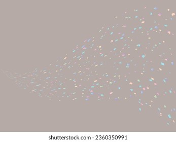 Illustration of a background with falling confetti