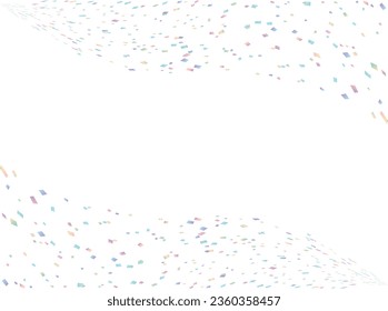 Illustration of a background with falling confetti