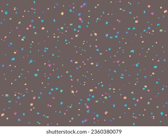 Illustration of a background with falling confetti