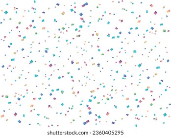 Illustration of a background with falling confetti