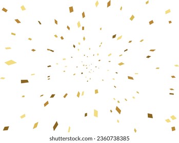 Illustration of a background with falling confetti