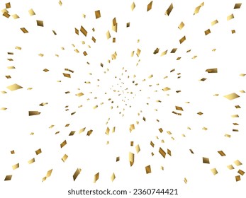 Illustration of a background with falling confetti