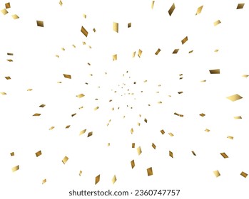 Illustration of a background with falling confetti