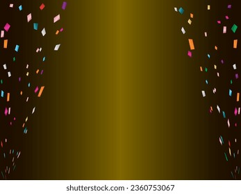 Illustration of a background with falling confetti
