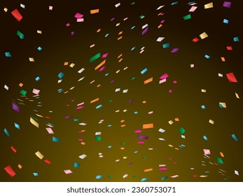 Illustration eines Hintergrunds mit herfallender Konfetti
