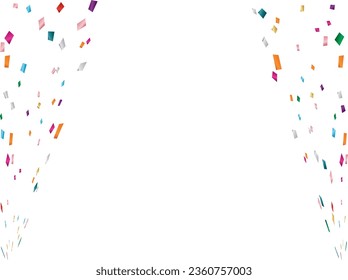Illustration of a background with falling confetti