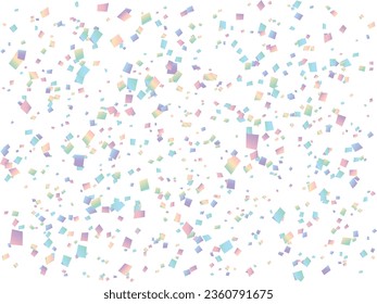 Illustration of a background with falling confetti