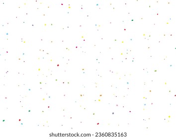 Illustration of a background with falling confetti