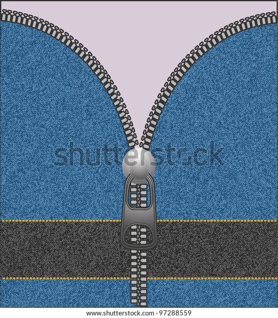 illustration background with fasten jeans fabrics
for message