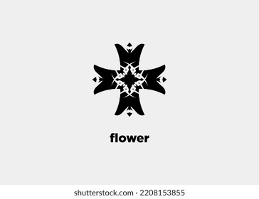 ILUSTRACIÓN DEL PATRÓN DE FLORES DE FONDO SIMÉTRICO