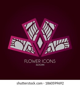 illustration of an background with flowers