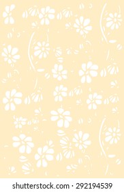Illustration background with flowers, the pattern