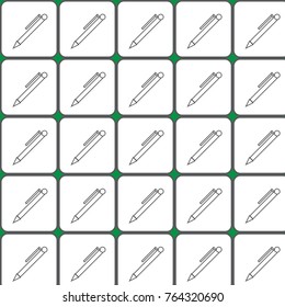 Illustration of a background of a fountain pen. Print for the designer. Gift card. The avatar element for the player. A business card for travel. The writing pen.
