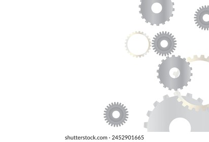 
Illustration background frame of many gears