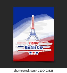 Illustration of background for France Bastille Day