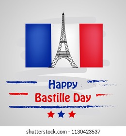 Illustration of background for France Bastille Day