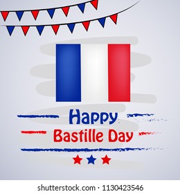 Illustration of background for France Bastille Day