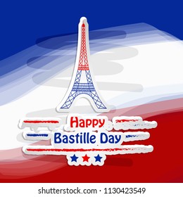 Illustration of background for France Bastille Day