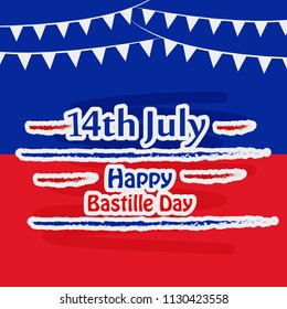 Illustration of background for France Bastille Day