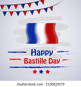 Illustration of background for France Bastille Day