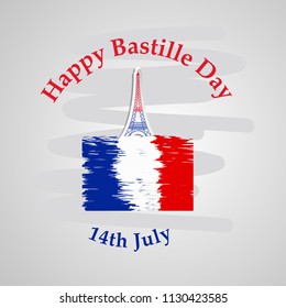 Illustration of background for France Bastille Day